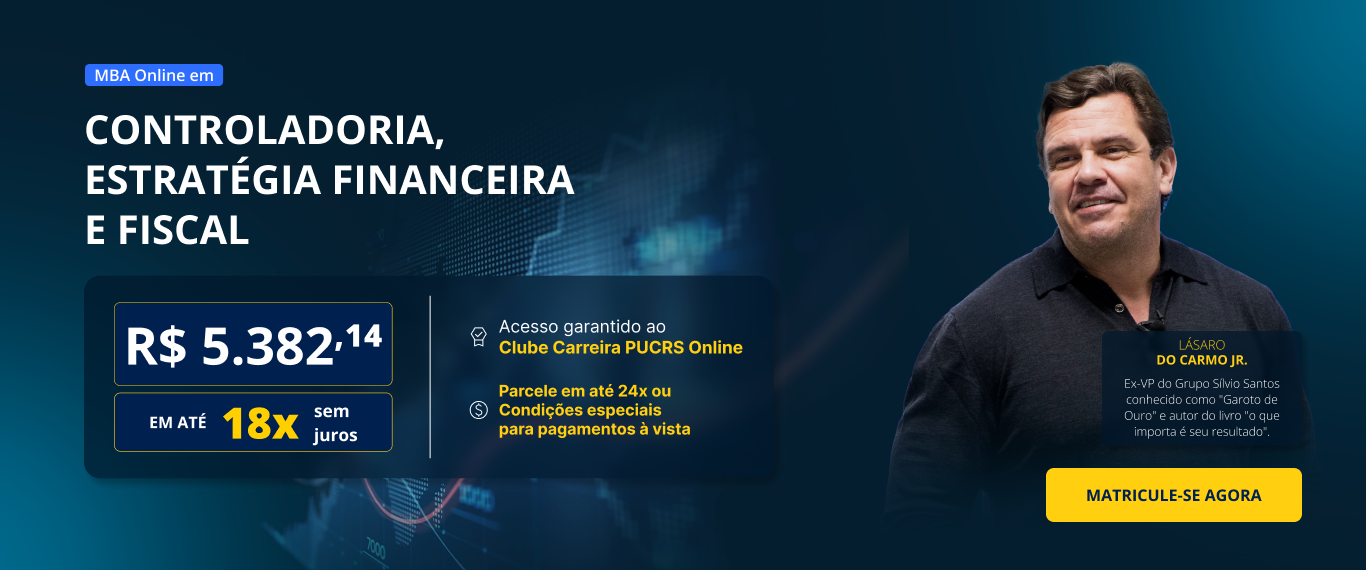 MBA em Controladoria, estratégia financeira e fiscal
