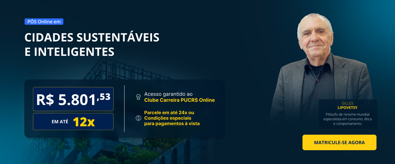 Pós-Graduação em Cidades Sustentáveis e Inteligentes