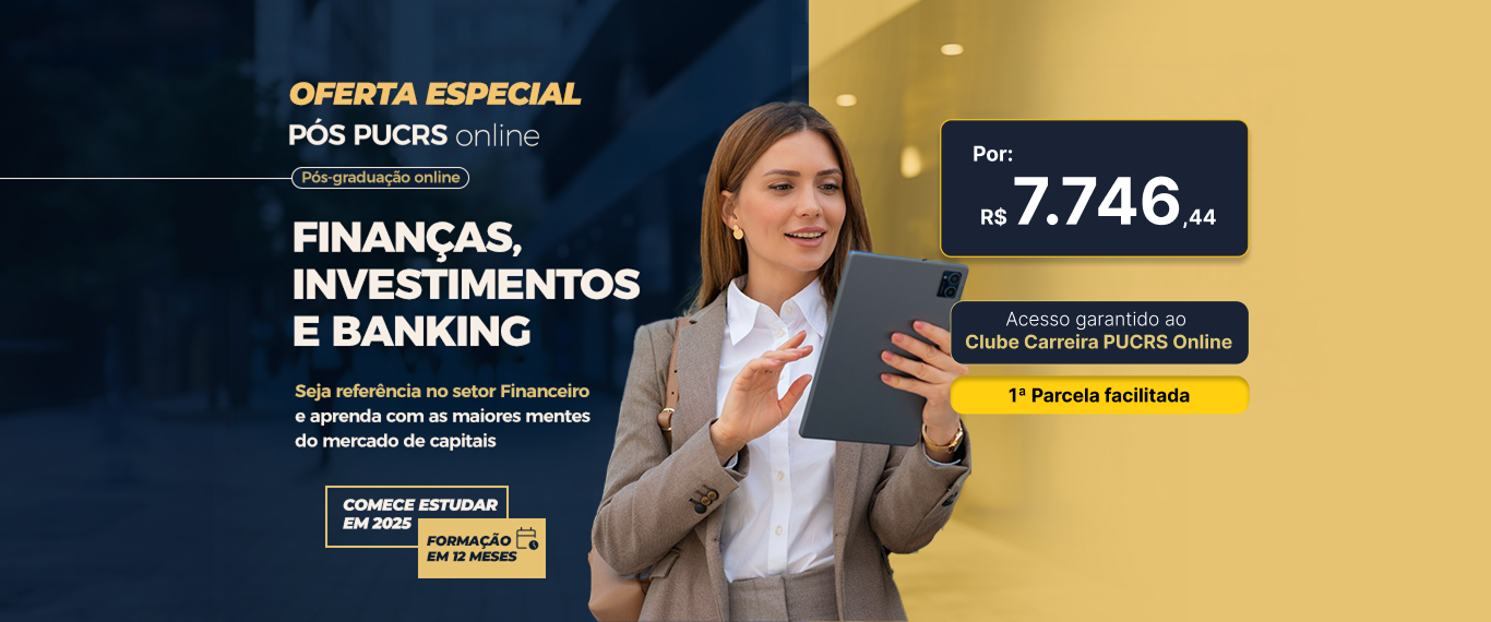 Pós-Graduação em Finanças, Investimentos e Banking | Lançamentos