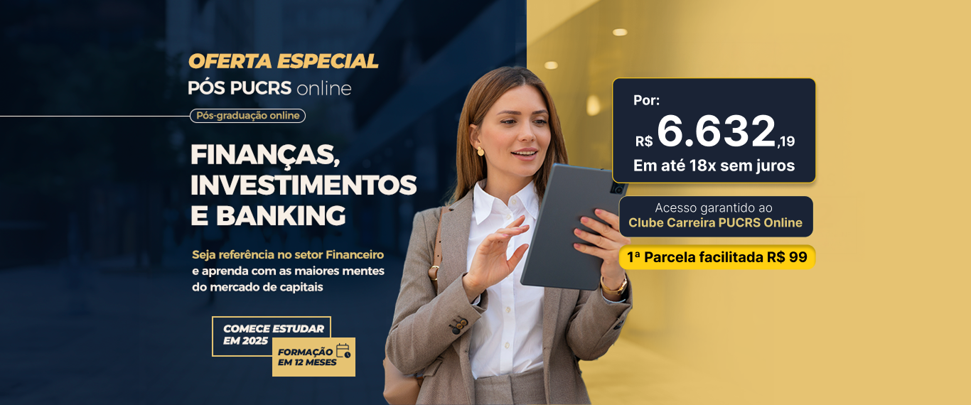 Pós-Graduação em Finanças, Investimentos e Banking | Lançamentos