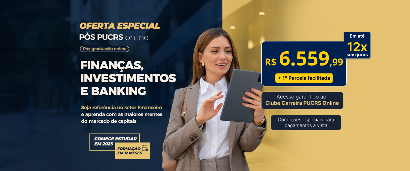 Pós-Graduação em Finanças, Investimentos e Banking | Lançamentos