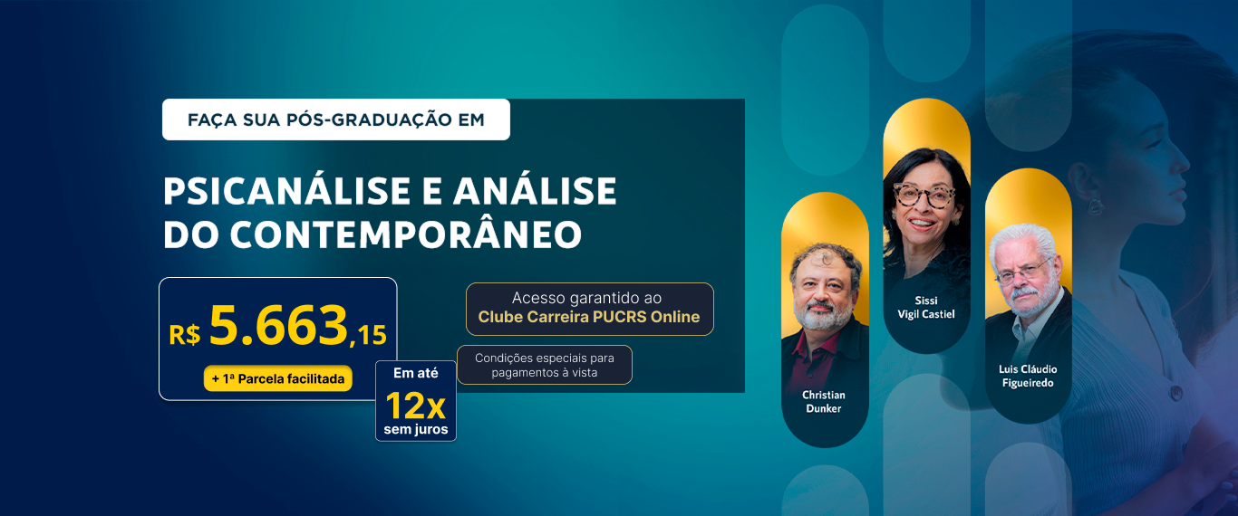 Pós-Graduação em Psicanálise e análise do contemporâneo | Edição 2025