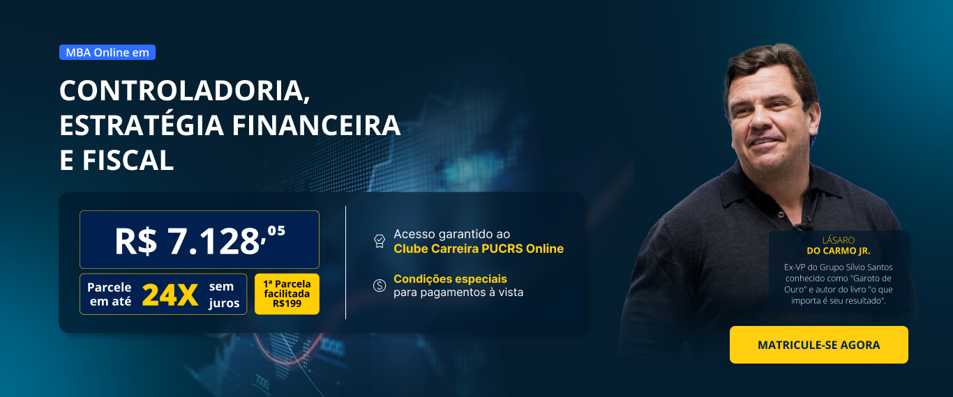 MBA em Controladoria, estratégia financeira e fiscal