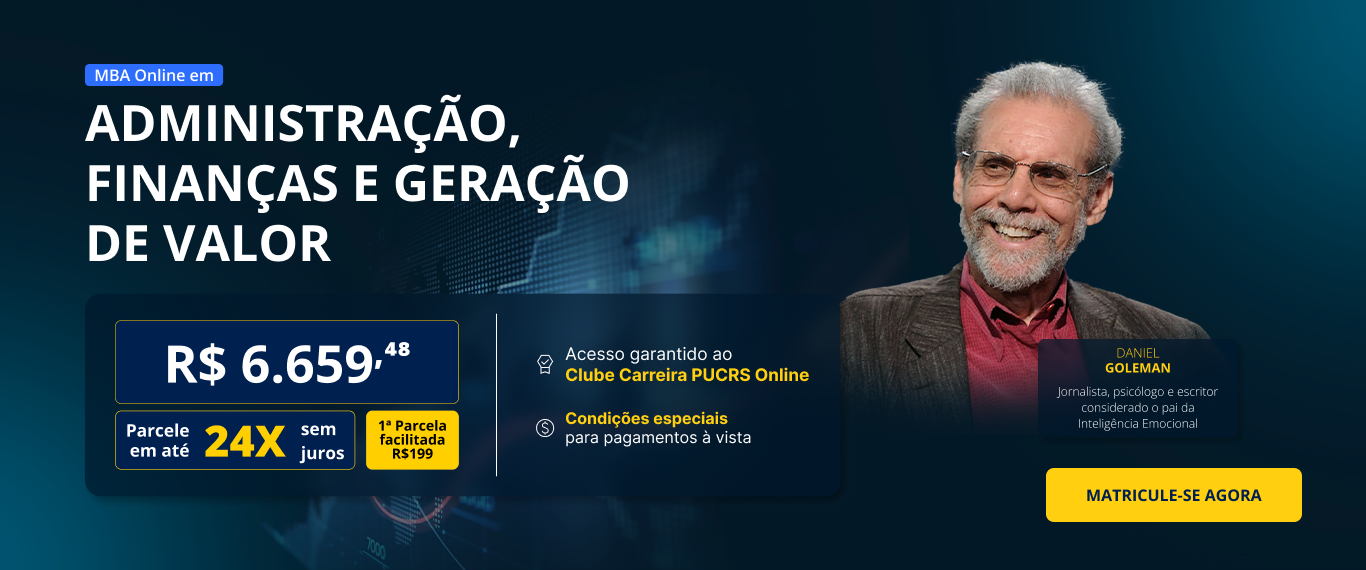 MBA em Administração, Finanças e Geração de Valor | Lançamentos
