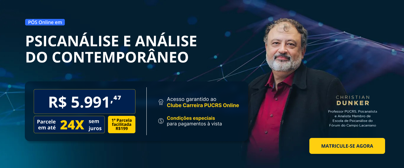 Pós-Graduação em Psicanálise e análise do contemporâneo | Edição 2025