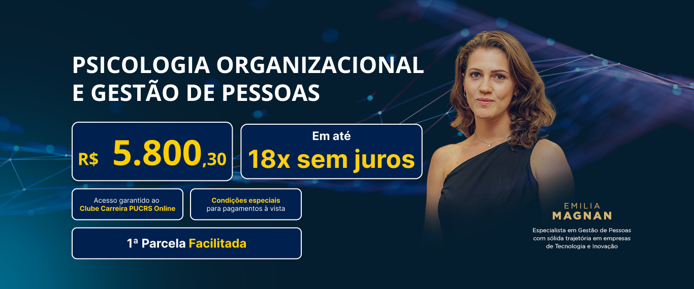 Pós-Graduação em Psicologia Organizacional e Gestão de Pessoas | Lançamentos