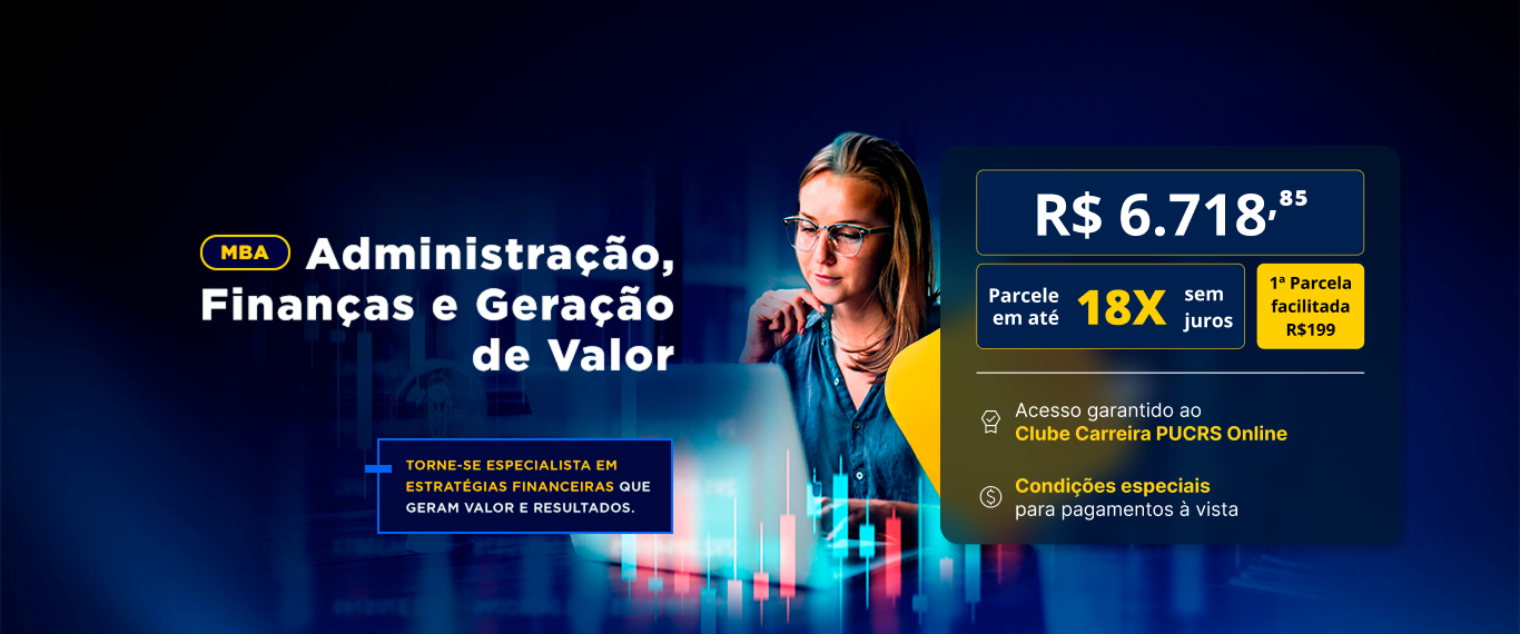 MBA em Administração, Finanças e Geração de Valor | Lançamentos