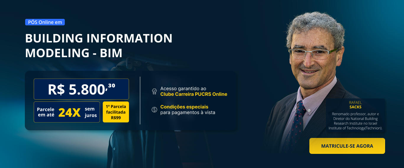 Pós-Graduação em Building Information Modeling - BIM | Edição 2025