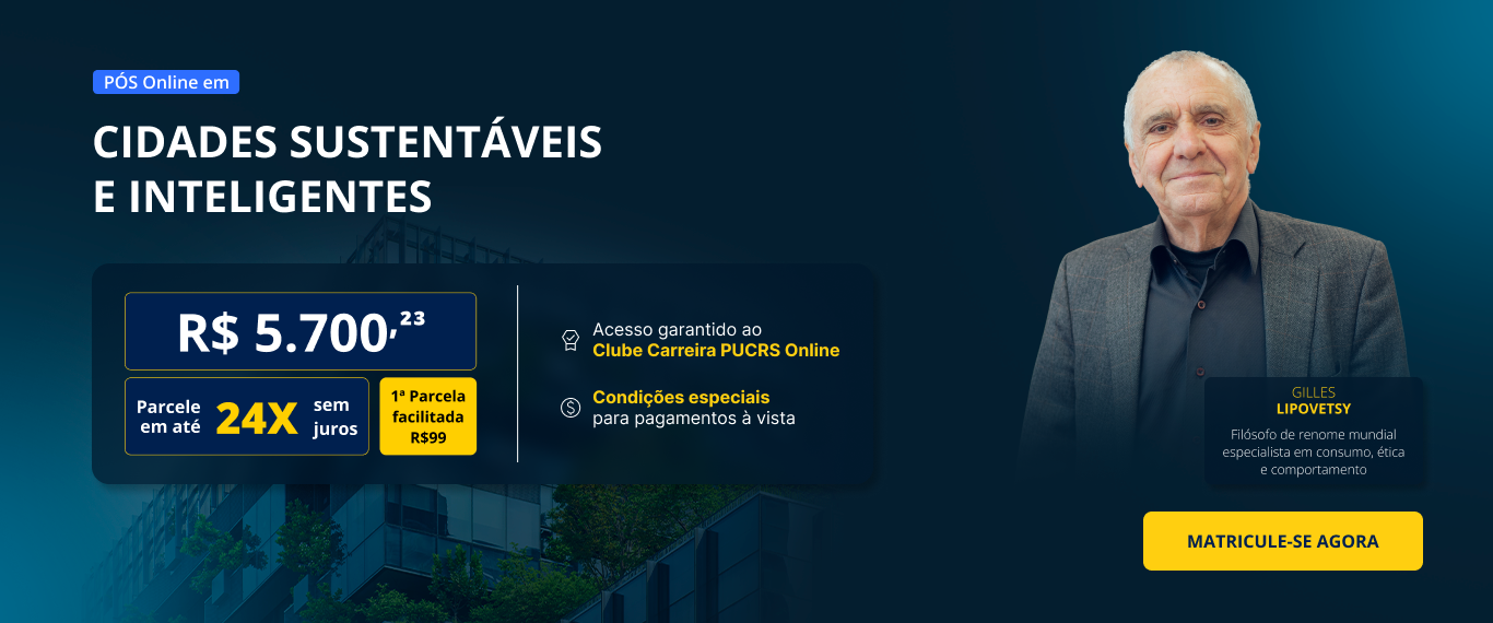 Pós-Graduação em Cidades Sustentáveis e Inteligentes