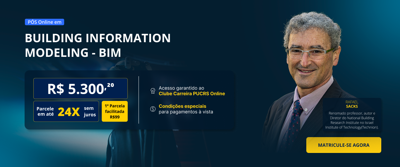 Pós-Graduação em Building Information Modeling - BIM | Edição 2025