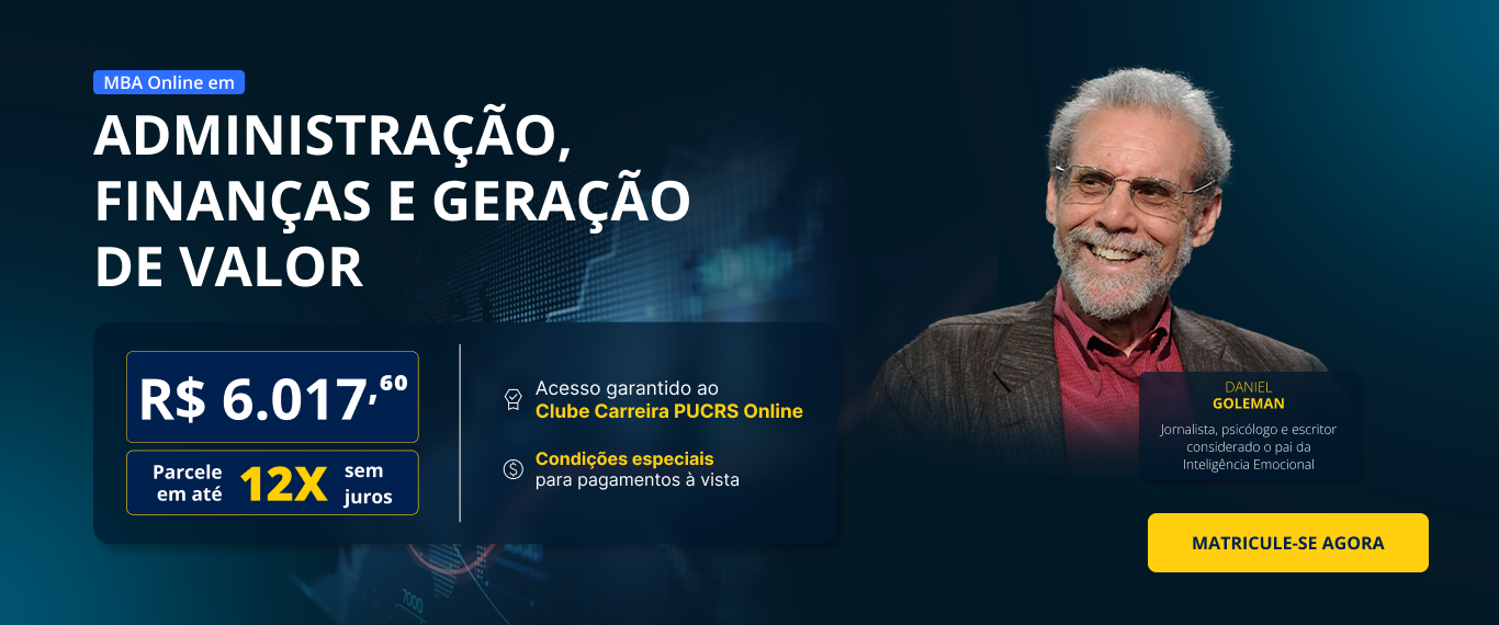 MBA em Administração, Finanças e Geração de Valor | Lançamentos