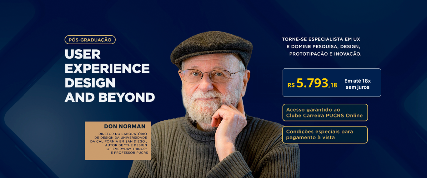 Pós-Graduação em User Experience Design and Beyond | Lançamentos