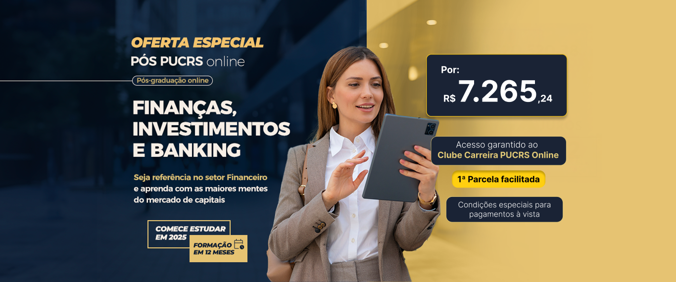 Pós-Graduação em Finanças, Investimentos e Banking | Lançamentos