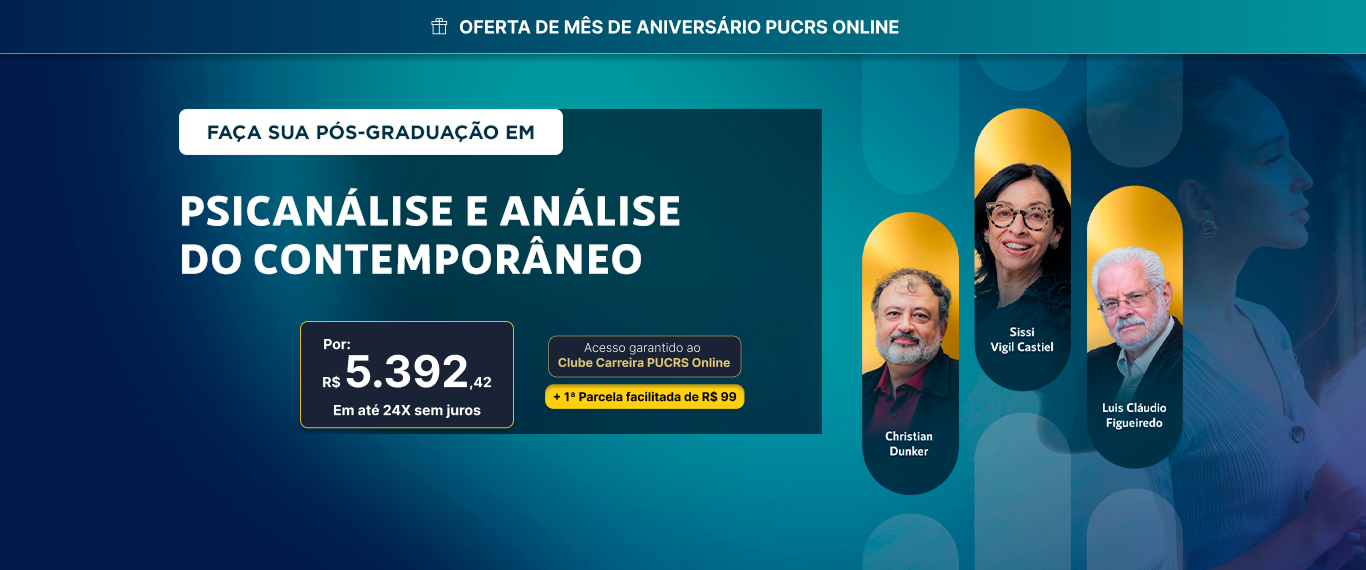 Pós-Graduação em Psicanálise e análise do contemporâneo | Edição 2025