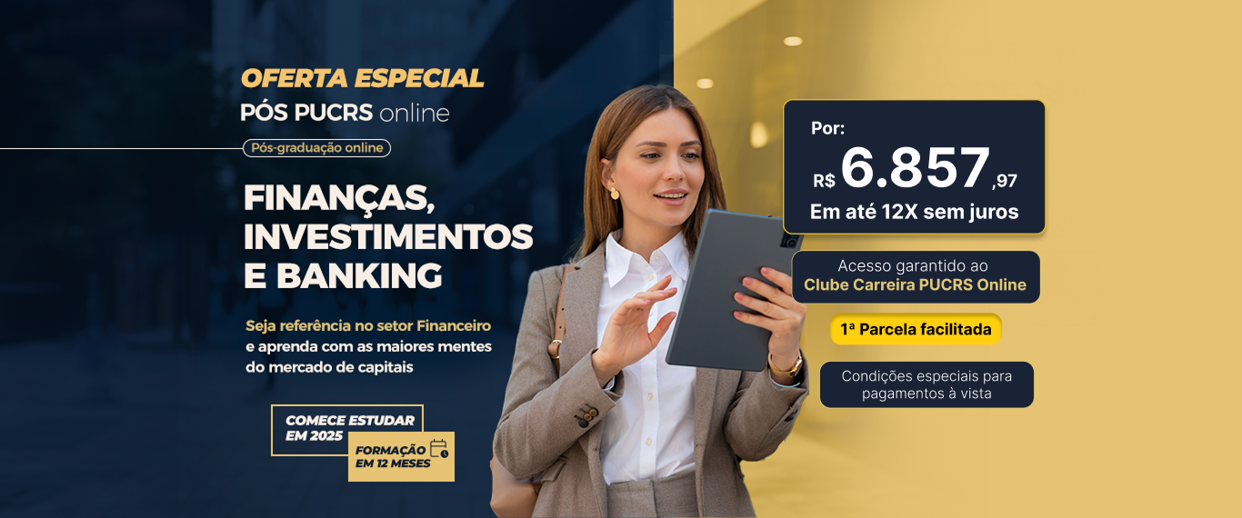 Pós-Graduação em Finanças, Investimentos e Banking | Lançamentos