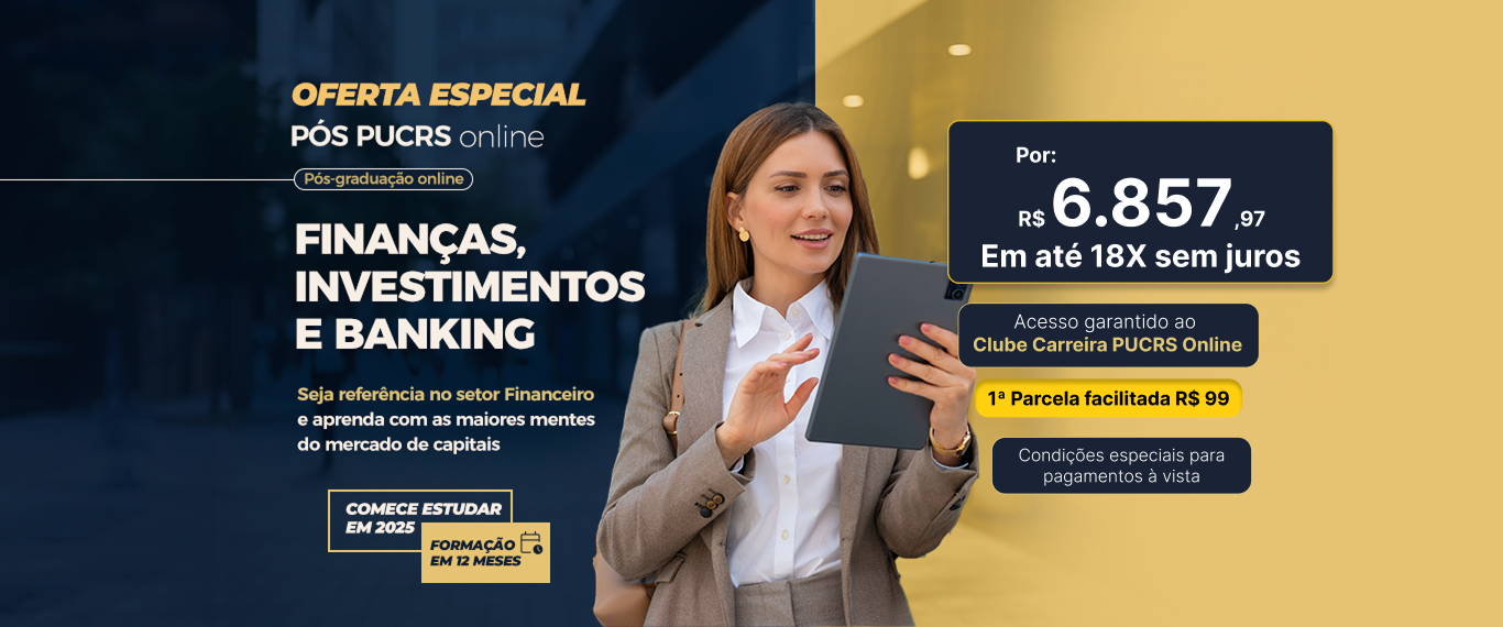 Pós-Graduação em Finanças, Investimentos e Banking | Lançamentos