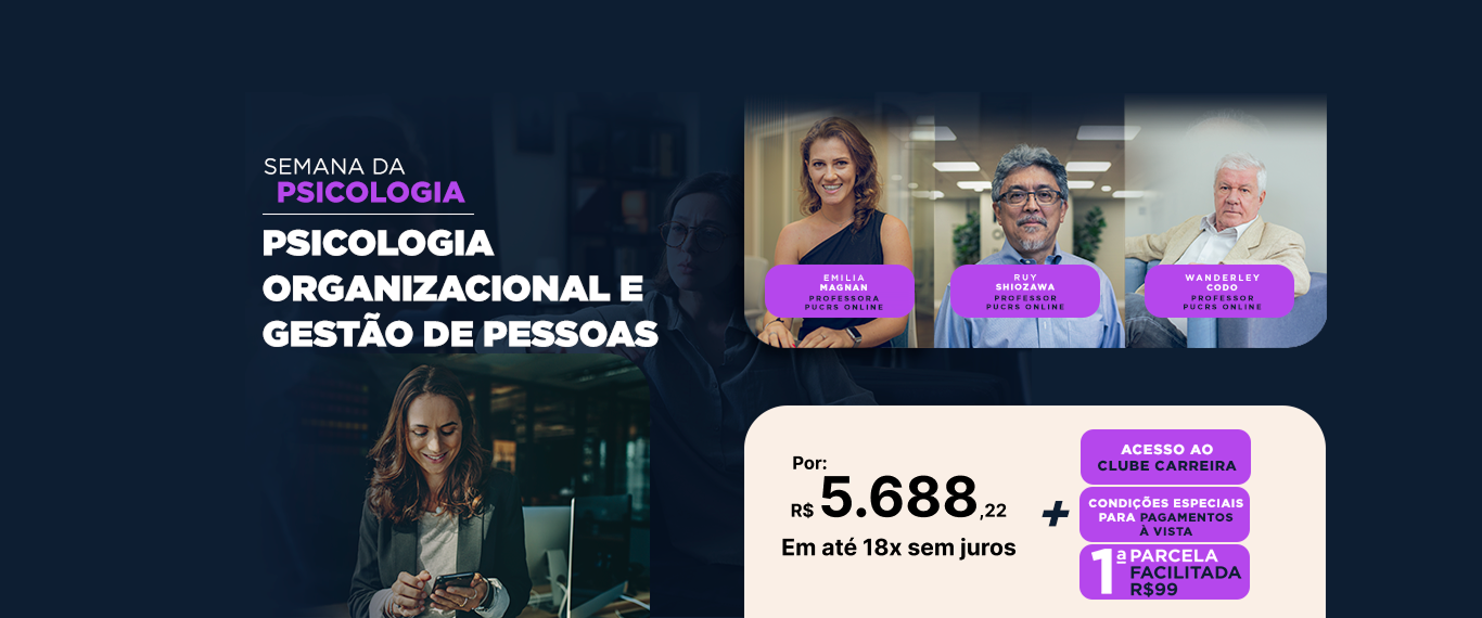 Pós-Graduação em Psicologia Organizacional e Gestão de Pessoas | Lançamentos