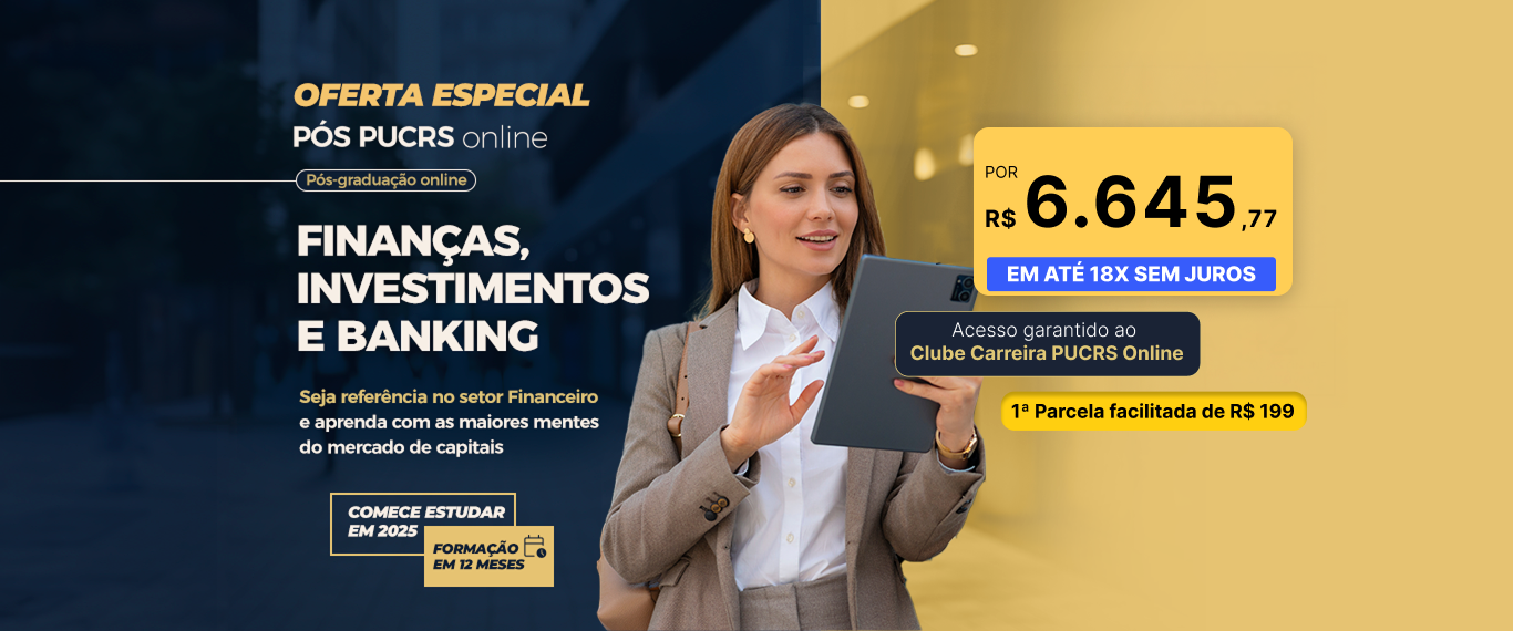 Pós-Graduação em Finanças, Investimentos e Banking | Lançamentos