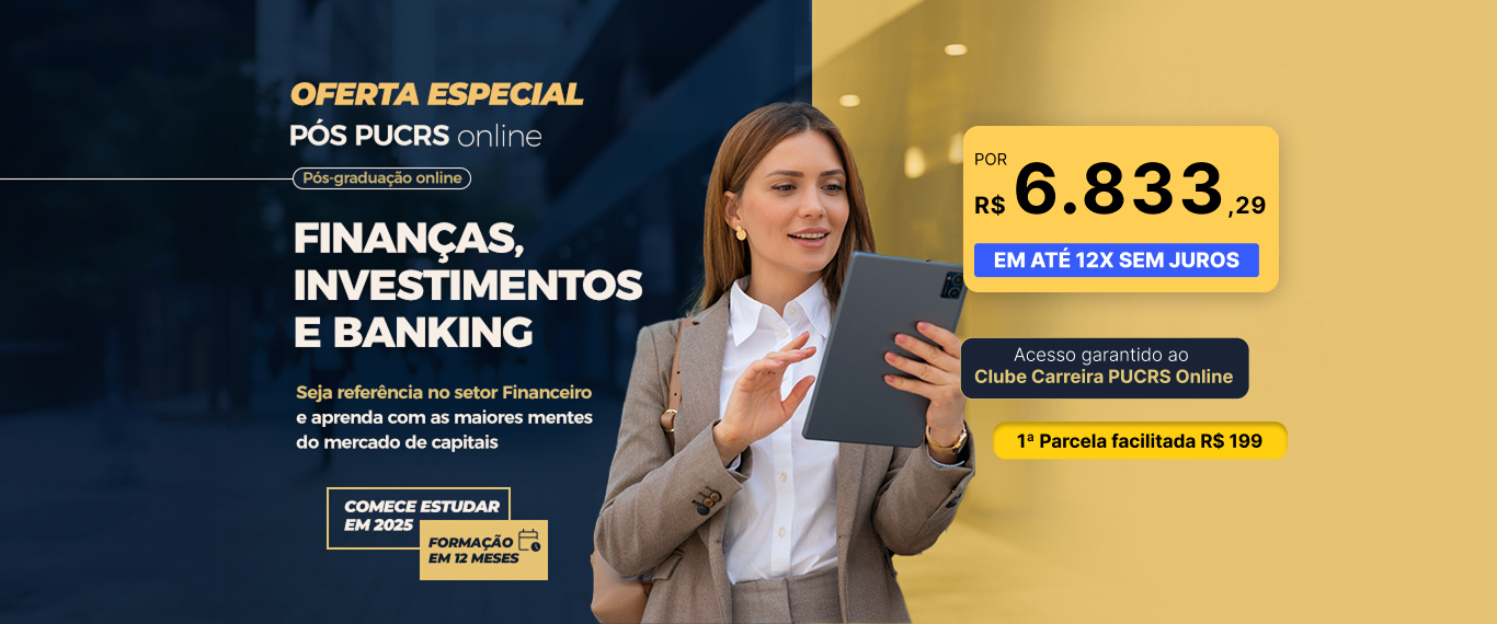 Pós-Graduação em Finanças, Investimentos e Banking | Lançamentos