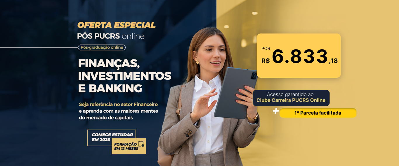 Pós-Graduação em Finanças, Investimentos e Banking | Lançamentos
