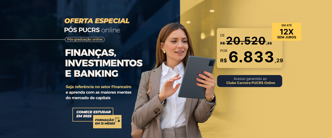 Pós-Graduação em Finanças, Investimentos e Banking | Lançamentos