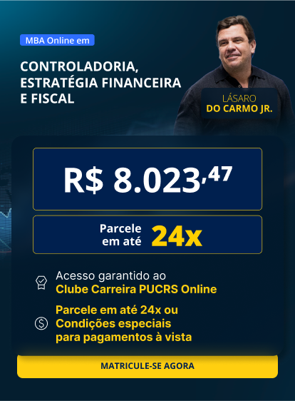 MBA em Controladoria, estratégia financeira e fiscal