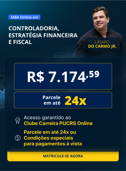 MBA em Controladoria, estratégia financeira e fiscal