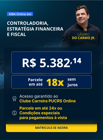 MBA em Controladoria, estratégia financeira e fiscal