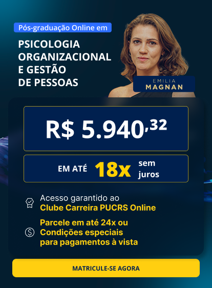 Pós-Graduação em Psicologia Organizacional e Gestão de Pessoas | Lançamentos