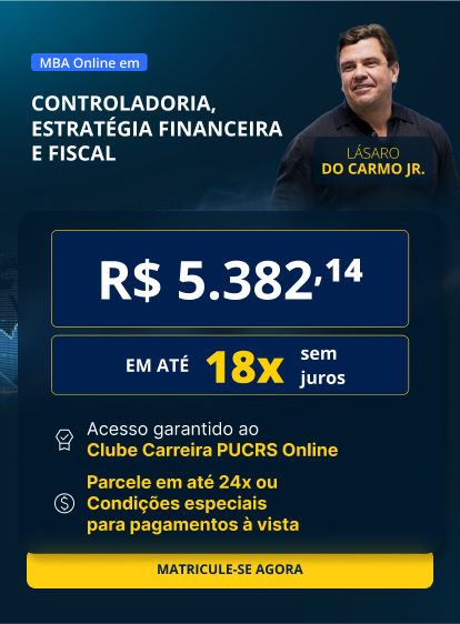 MBA em Controladoria, estratégia financeira e fiscal