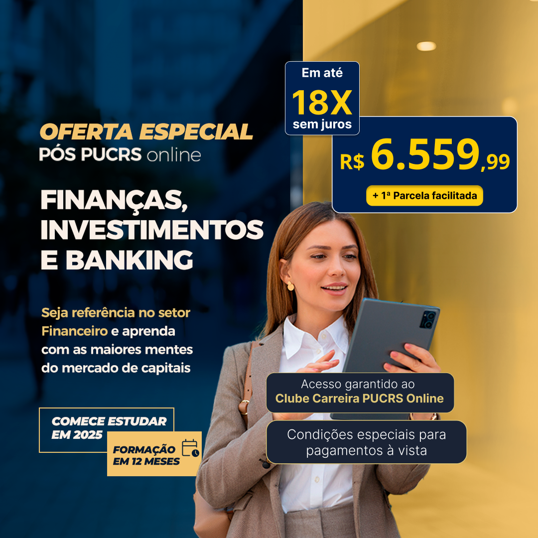 Pós-Graduação em Finanças, Investimentos e Banking | Lançamentos