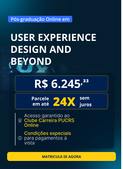 Pós-Graduação em User Experience Design and Beyond | Lançamentos