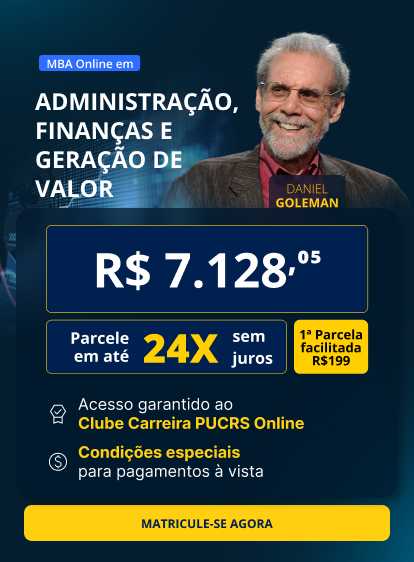 MBA em Administração, Finanças e Geração de Valor | Lançamentos