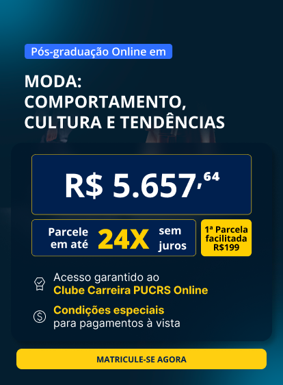 Pós-Graduação em Moda: comportamento, cultura e tendências		
