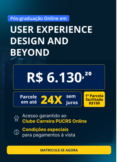 Pós-Graduação em User Experience Design and Beyond | Lançamentos