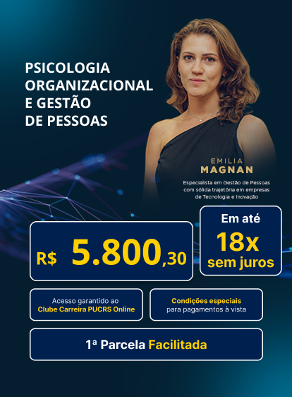Pós-Graduação em Psicologia Organizacional e Gestão de Pessoas | Lançamentos