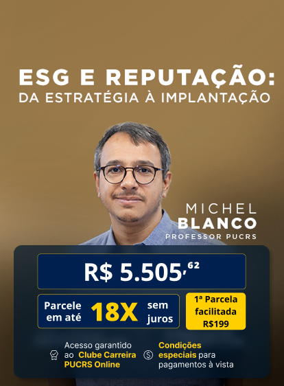 Pós-Graduação em ESG e Reputação: da estratégia à implantação