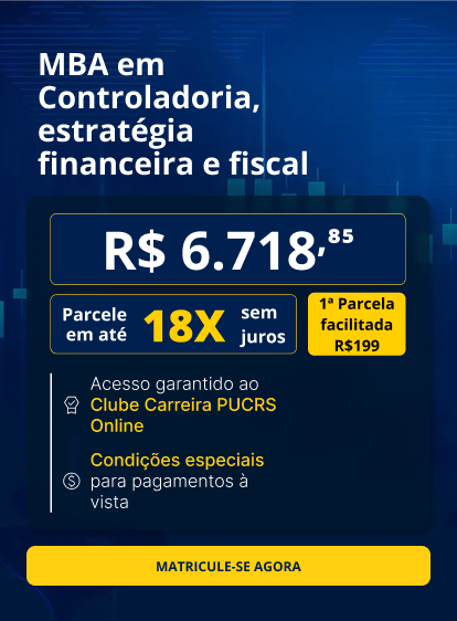 MBA em Controladoria, estratégia financeira e fiscal