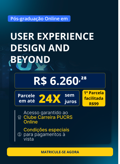 Pós-Graduação em User Experience Design and Beyond | Lançamentos