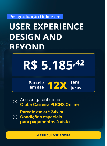 Pós-Graduação em User Experience Design and Beyond | Lançamentos